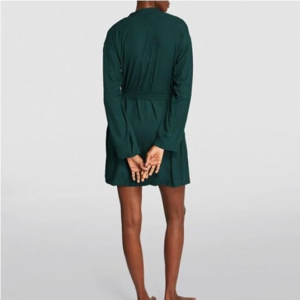 SKIMS SOFT LOUNGE SHORT ROBE SIZE XL CYPRESS NWT - Picture 2 of 10